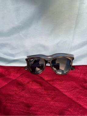 Ray-Ban Brown Tortoiseshell Sunglasses with Dark Lenses